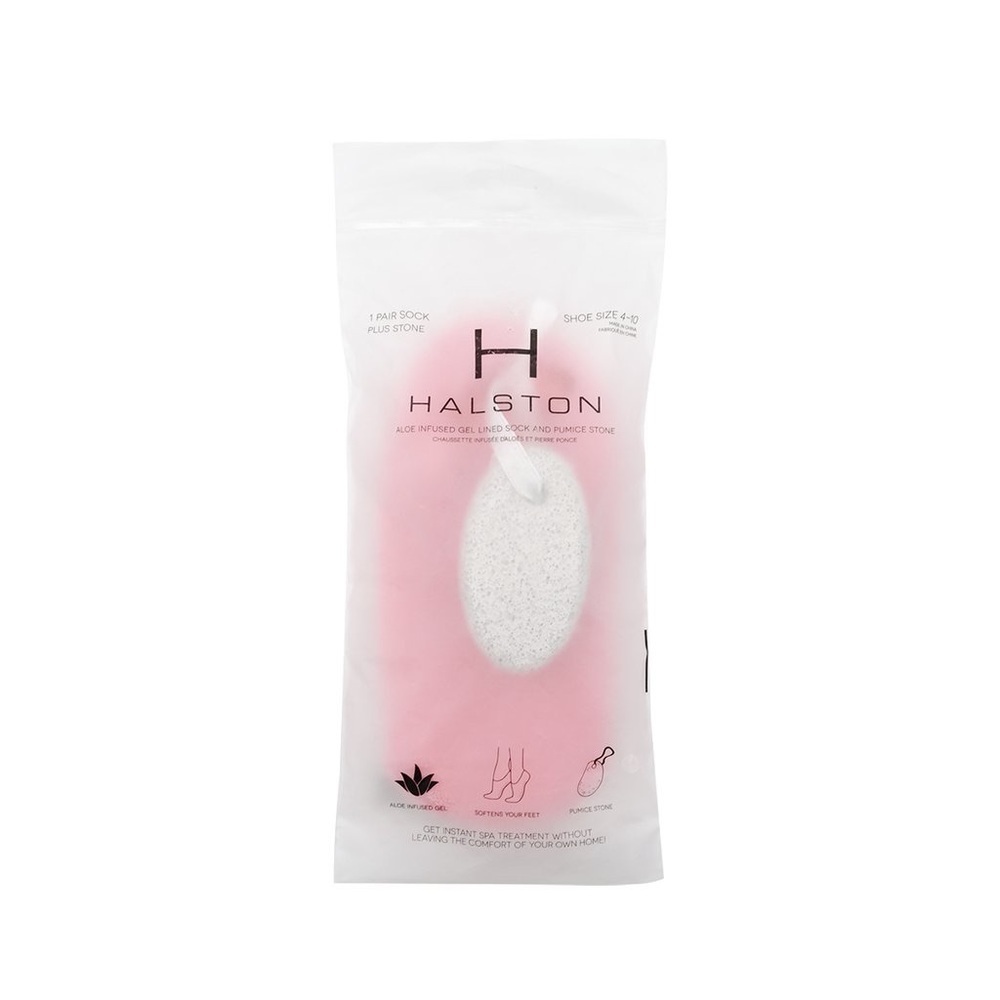 Aloe Infused Terry Socks With Pumice stone